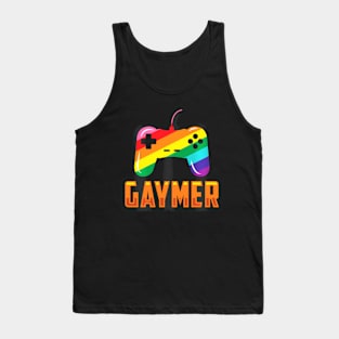 Gaymer LGBTQIA+ Gamer Game Controller Video Games Tank Top